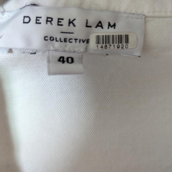 SOLD-Derek Lam Collective White V-neck Romper Size 8 - Picture 8 of 8